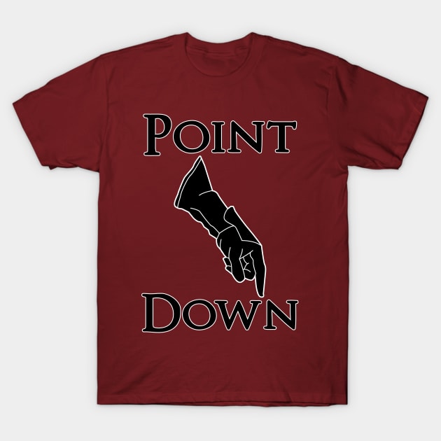 Point Down T-Shirt by DigitalCleo